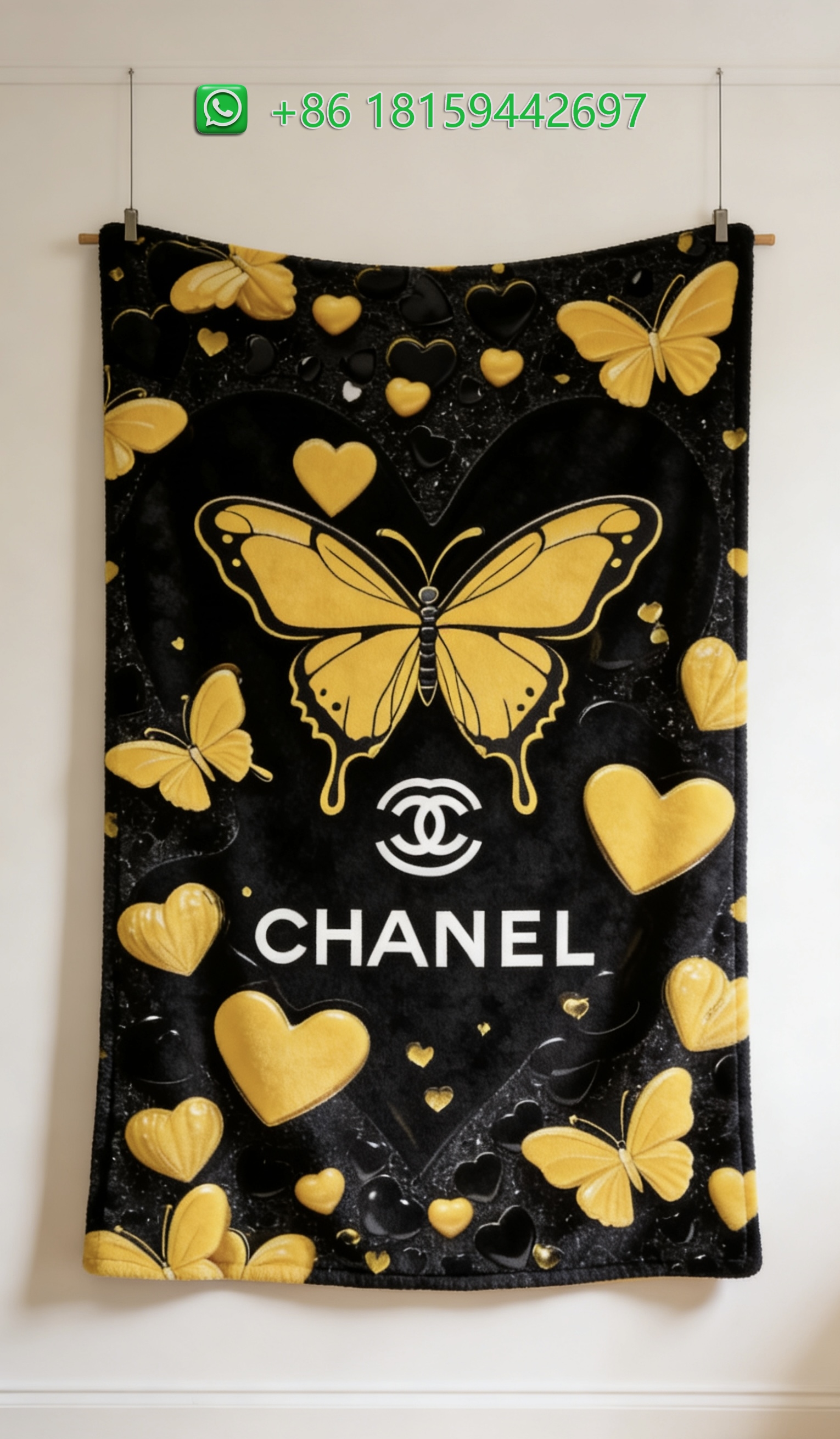 Chanel Throw Blankets